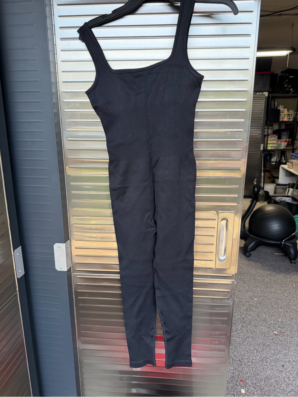 Mrignt Black Ribbed Tank Jumpsuit - Women